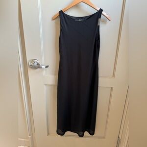 Y2K 90s Catalyst NYC Black Sleeveless Dress with sideways stripes Size 2